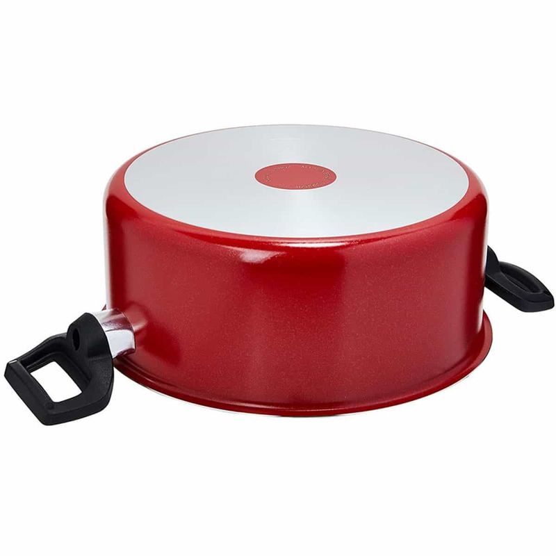 caçarola brinox com tampa ruby 2,6 litros vermelha 7131/459 v