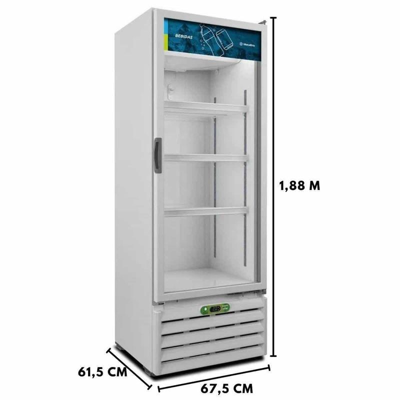 vitrine metalfrio vertical 403 litros 127v branca vb40alb001