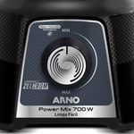 liquidificador arno power mix limpa fácil 700w 1,4l preto lq35