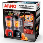 liquidificador arno power mix limpa fácil 700w 1,4l preto lq35