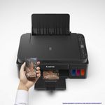 impressora multifuncional canon mega tank g3110 jato de tinta - preto