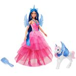 boneca barbie safira com unicórnio hrr16