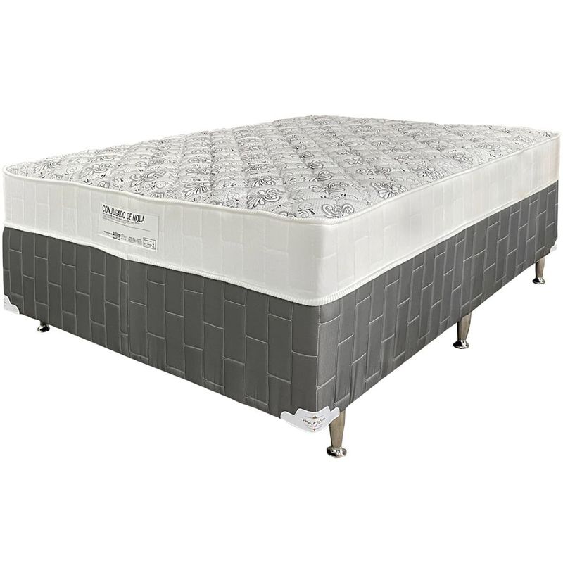 cama box conjugado casal marjom maués mola ensacada 66x188x138cm (mp)
