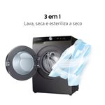 lava e seca samsung 13kg smart inox wd13t