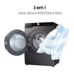lava e seca samsung 13kg smart inox wd13t