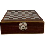 jogo 24 peças xadrez noritex e peças para vinho marrom 567-41857