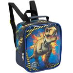 lancheira térmica infantil seanite dinosaurs t-rex azul (mp)