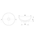 cuba de apoio celite sem mesa r0 basic branco brilho redonda 30cm (mp)