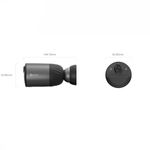 câmera de segurança ezviz ip wi-fi outdoor com bateria bc1c 1080p fhd (mp)