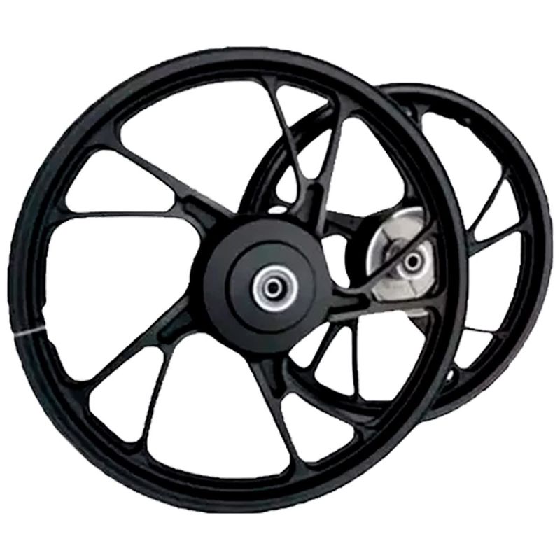 aro liga leve bhd biz 100/110/110i/125 ks freio a tambor mod pé galinha preto (mp)