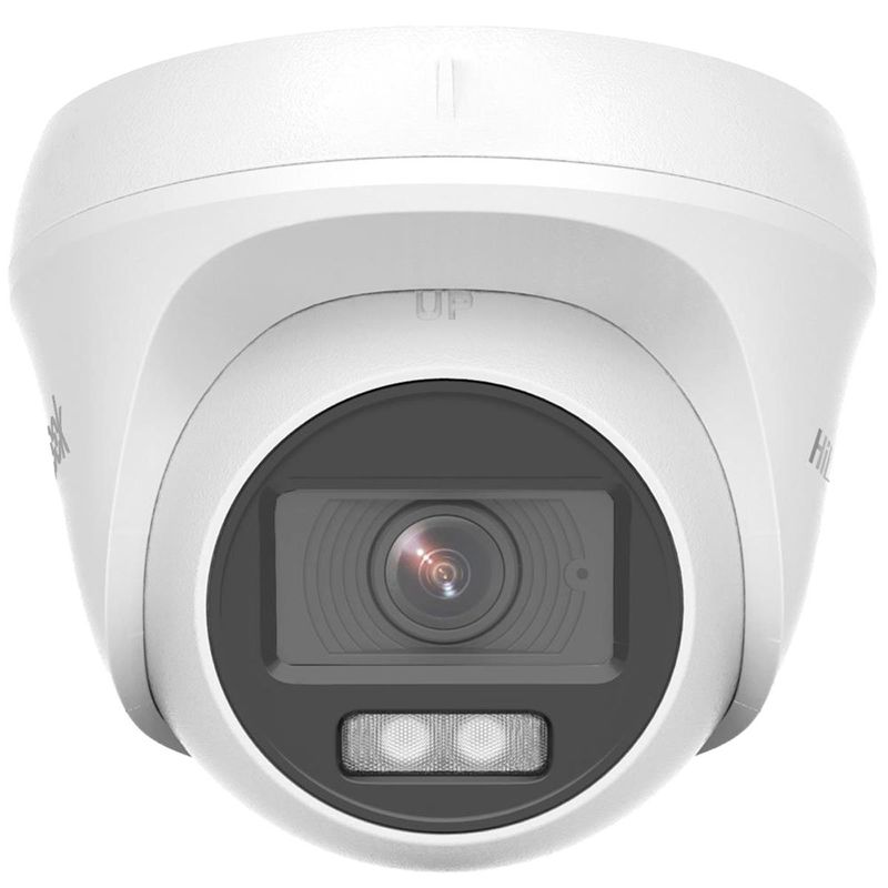 câmera de segurança analógica tvi hilook 1080p dome 2,8mm thc-t127-p (mp)