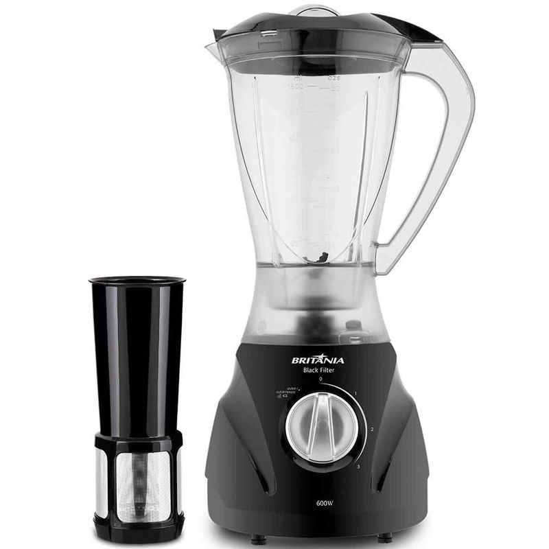 liquidificador britânia black 127v 2,1 litros preto (mp)