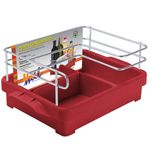porta condimentos utimil cromado e vermelho cr526