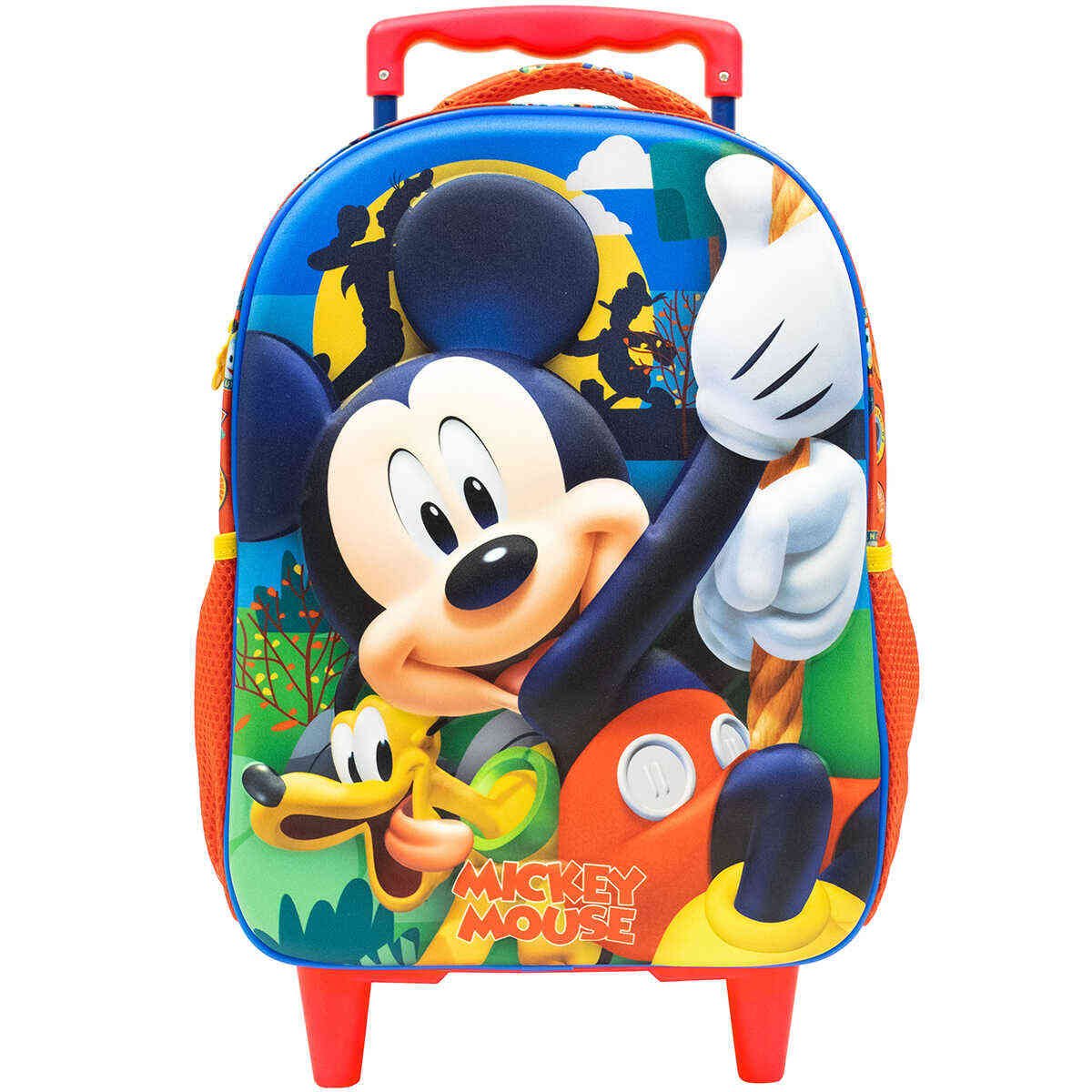 Mochila de Rodinha Mickey Mouse Vermelha Xeryus