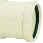 luva de correr com anel amanco para esgoto 100mm branco (mp)