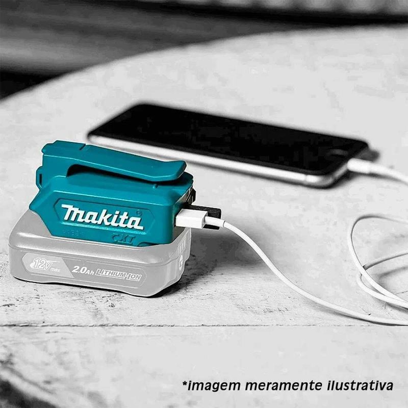 adaptador makita compacto para dispositivo usb adp06 (mp)