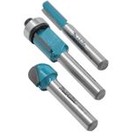 conjunto de fresas makita para madeira 3 peças d-16461 (mp)