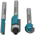 conjunto de fresas makita para madeira 3 peças d-16461 (mp)