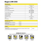 máquina de solda esab inversora 220v rogue lhn 242i preta (mp)