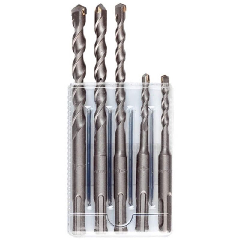 conjunto de brocas para concreto makita standard plus com 5 peças d-61678 (mp)