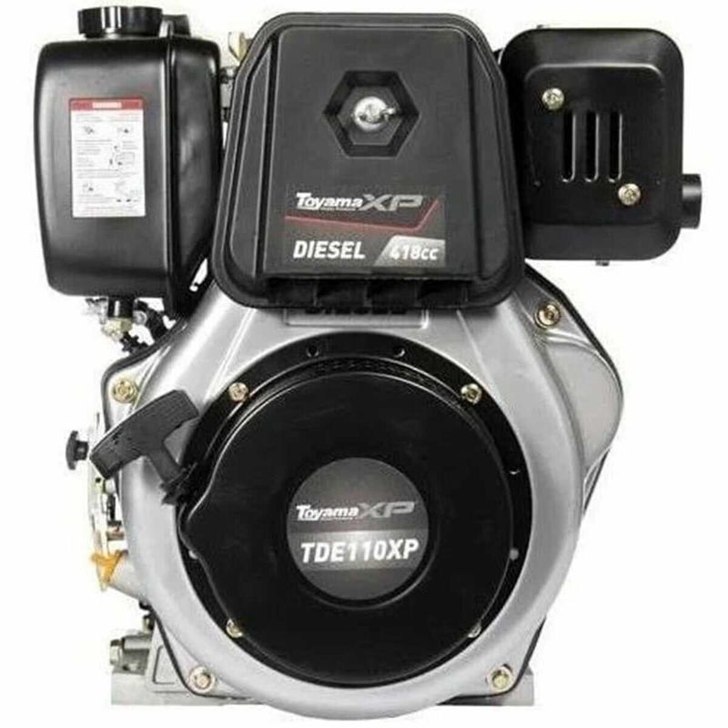 motor estacionário diesel toyama tde110xp 10.5hp 418 cc eixo 1 pol roscado e chavetado partida manual (mp)