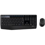 teclado e mouse logitech sem fio mk345 preto (agis)