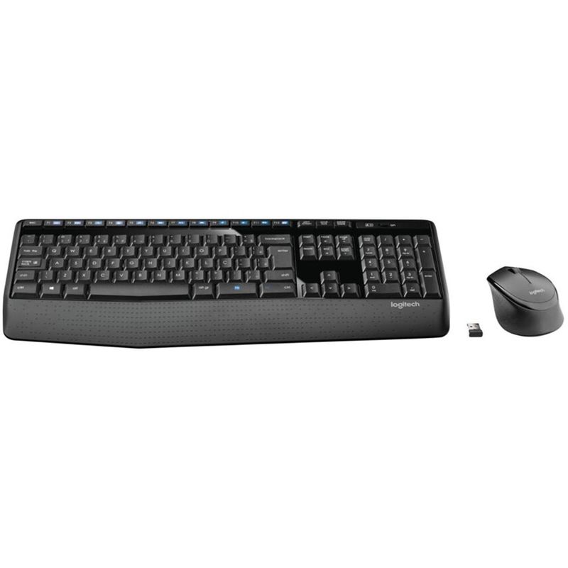 teclado e mouse logitech sem fio mk345 preto (agis)