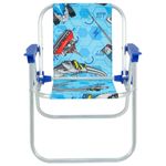 cadeira de praia belfix infantil hot wheels em alumínio azul - 025202