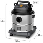 aspirador de pó e água electrolux 20 litros inox gt20i