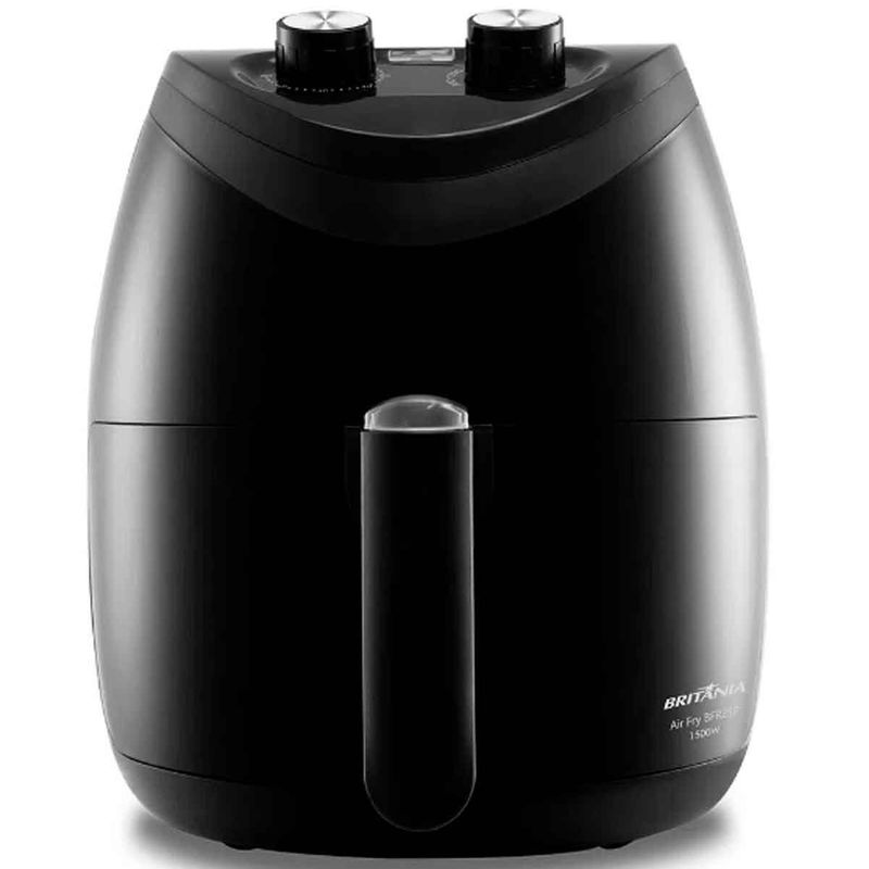 fritadeira britânia air fry 4 litros 1500w 127v preto bfr25p