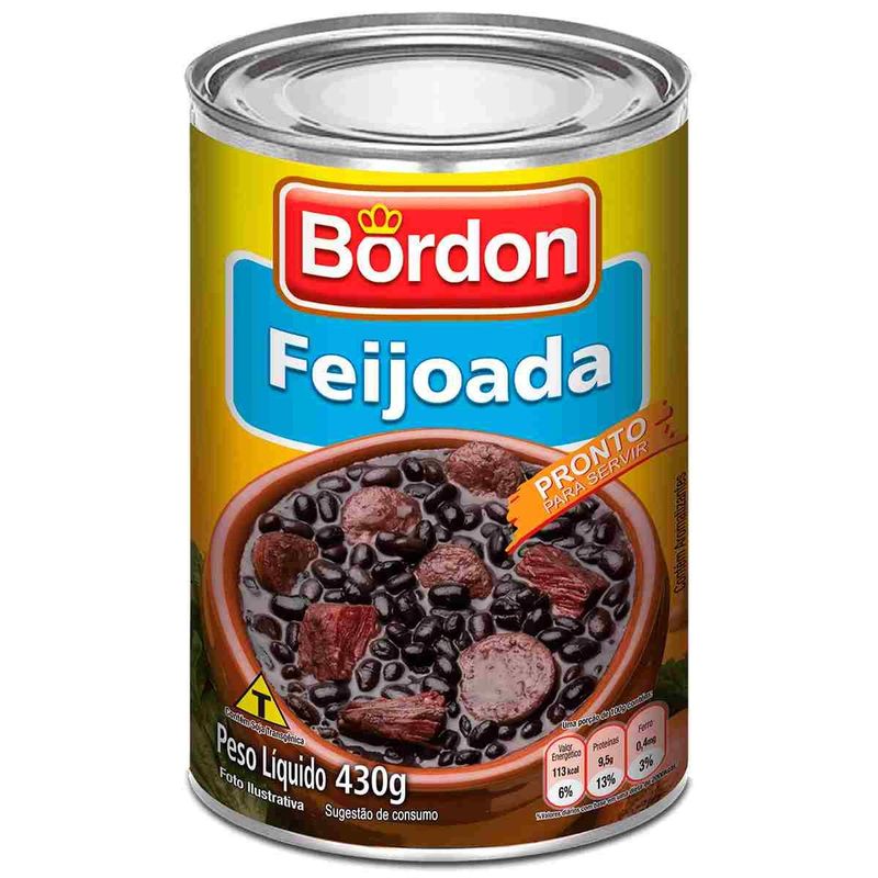 feijoada bordon lata 430g