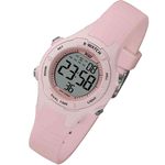 relógio x-watch feminino digital infantil xlppd055 bxrx rosa