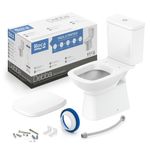 kit vaso sanitário roca debba classic branco com caixa acoplada 3,6l (mp)