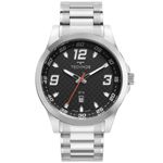 relógio masculino technos racer prata 2115nch/1p