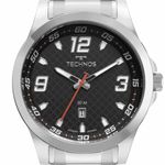relógio masculino technos racer prata 2115nch/1p