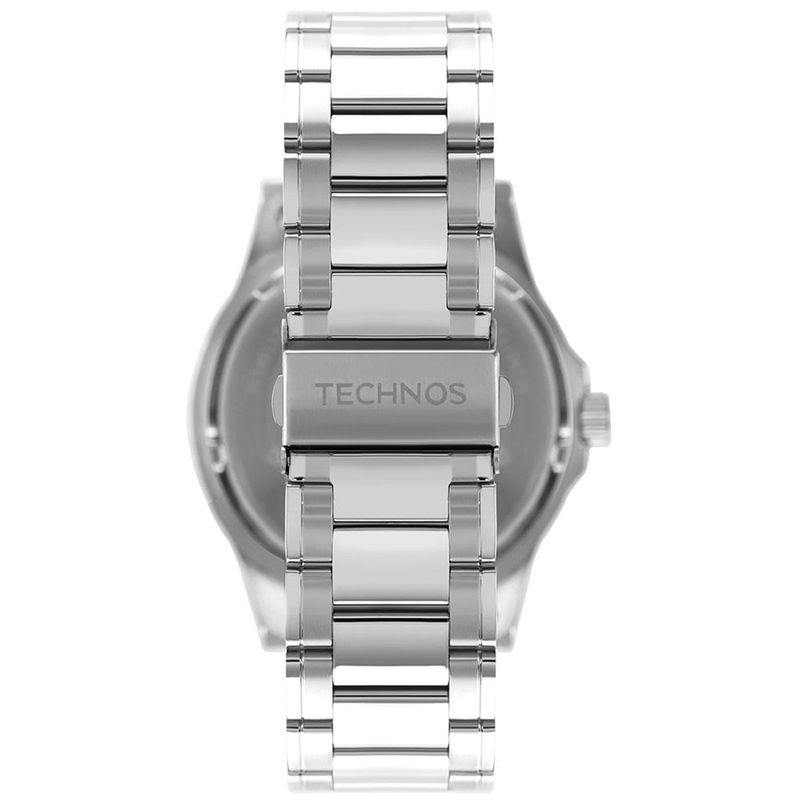 relógio masculino technos racer prata 2115nch/1p