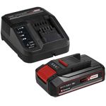 kit iniciante bateria 18v 2.5ah com carregador bivolt einhell start power x-change