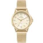 relógio technos feminino analógico dourado 2035mxg/1x