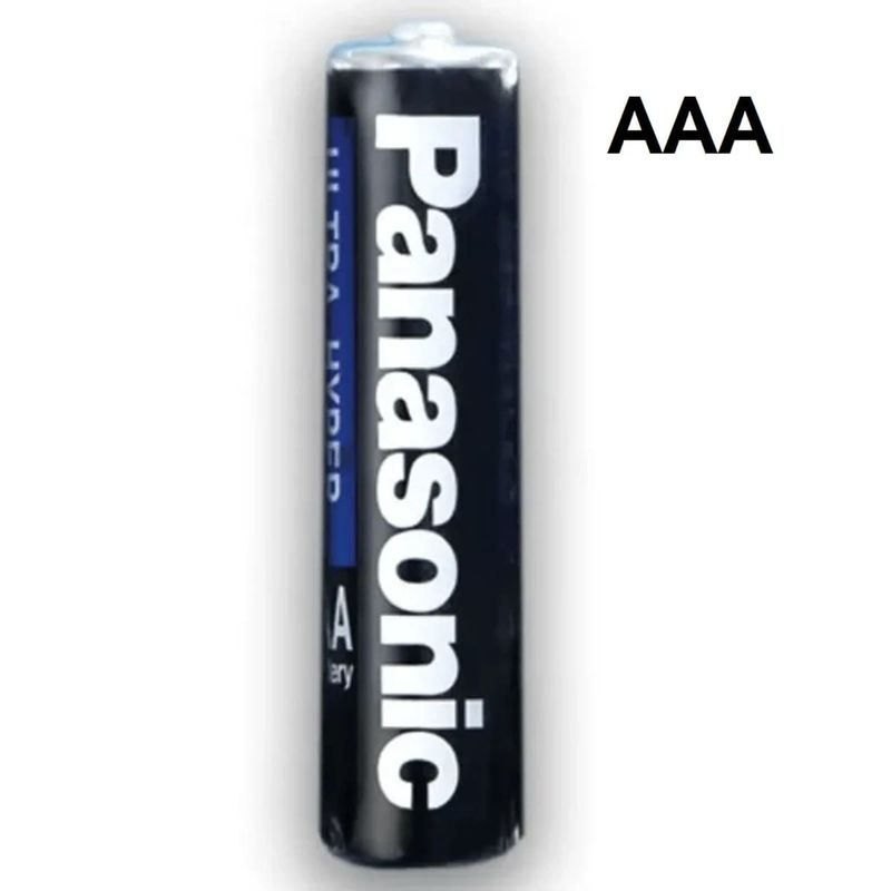 pilha comum panasonic aaa palito 4 unidades r03ual/4b400