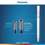 pilha alcalina premium panasonic aaa palito 2 unidades lr03egr/2b96