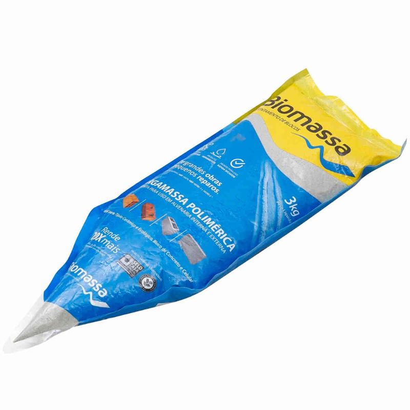 argamassa polimérica biomassa bisnaga 3kg - cinza (mp)
