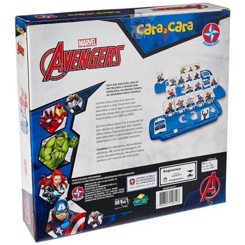 jogo estrela cara a cara avengers 1001603100127