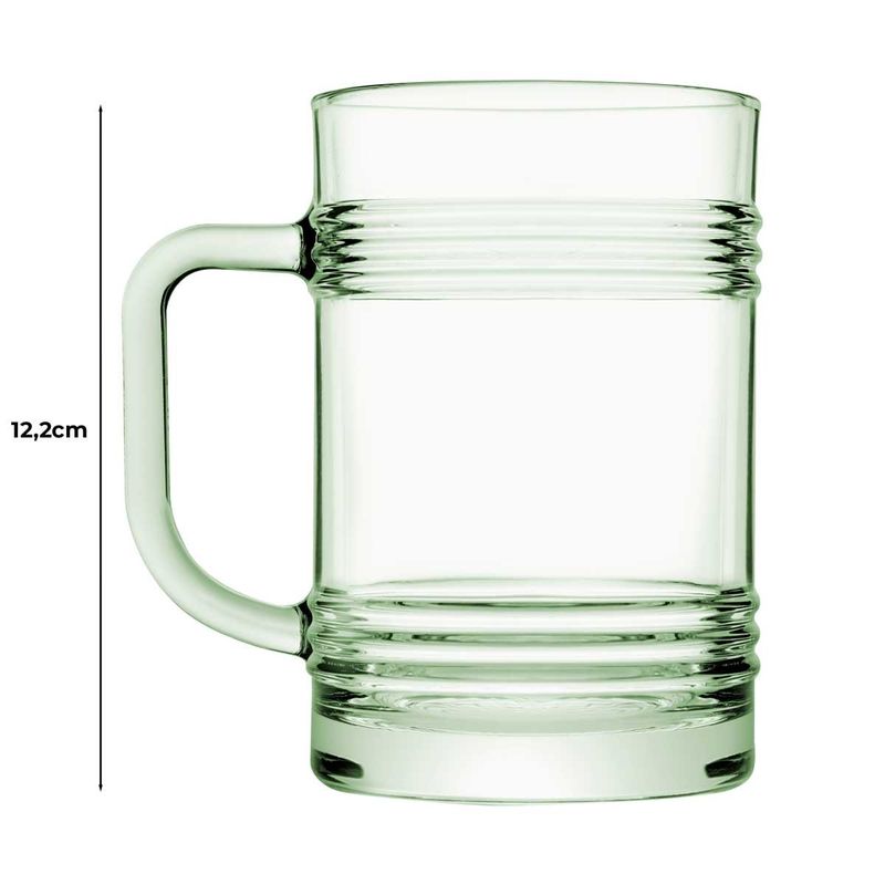 jogo de canecas full fit 2 peças para cerveja pasabahçe tincan 400ml 46672