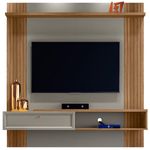 painel home para tv até 60" linea pitanga amêndoa titânio