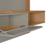 painel home para tv até 60" linea pitanga amêndoa titânio