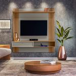 painel home para tv até 60" linea pitanga amêndoa titânio