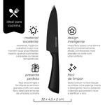 faca mimo style chef premium 8" inox preto 7805