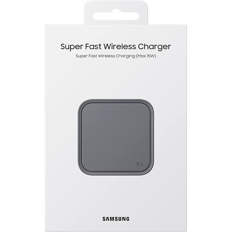 carregador rápido sem fio single pad 15w preto