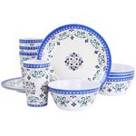 jogo de jantar latcor 12 peças gibson everyday alhambra blues 93742.12