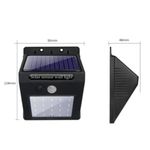 luminária solar parede ecosolis 20 leds com sensor